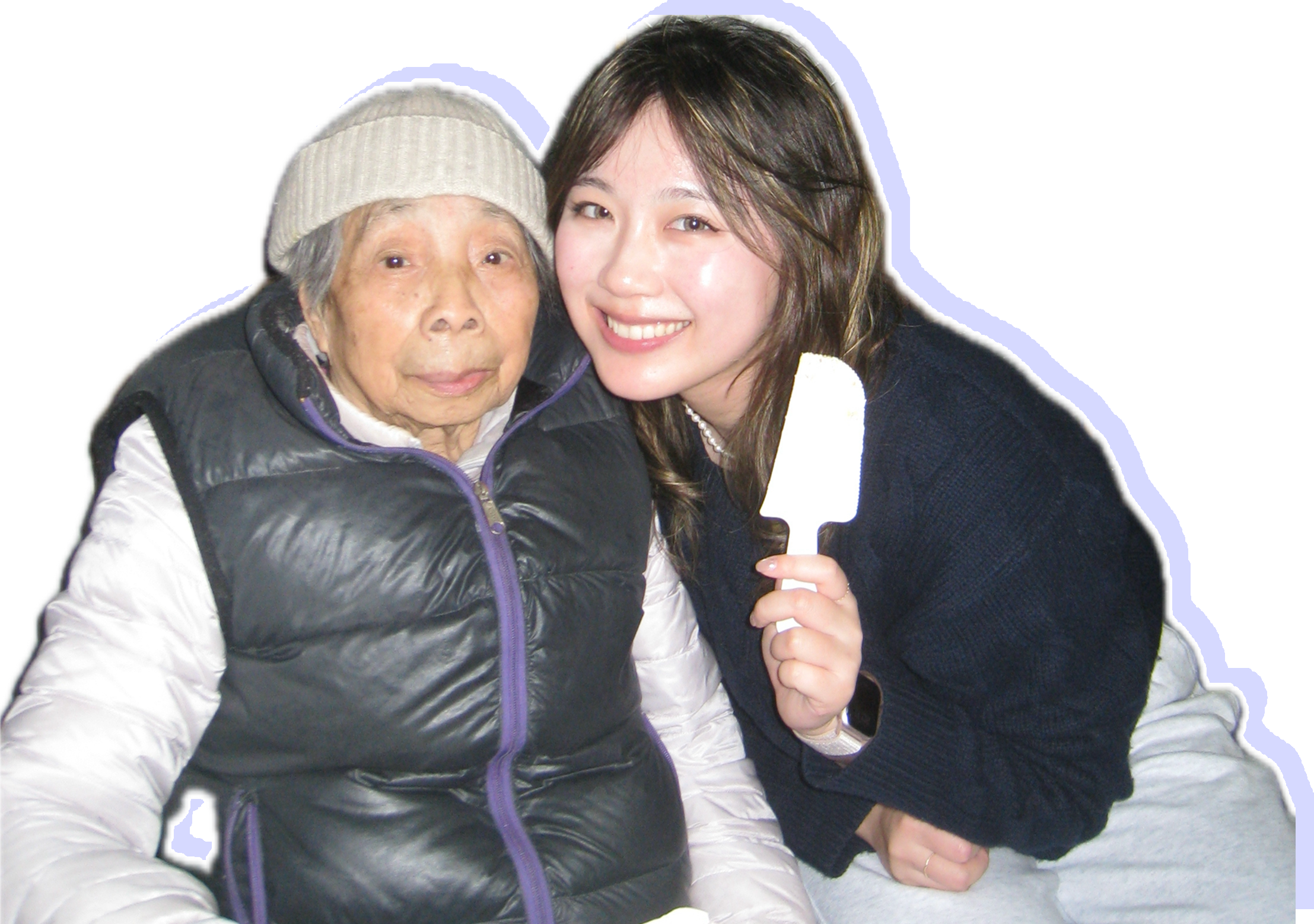 Joyce and her grandmother